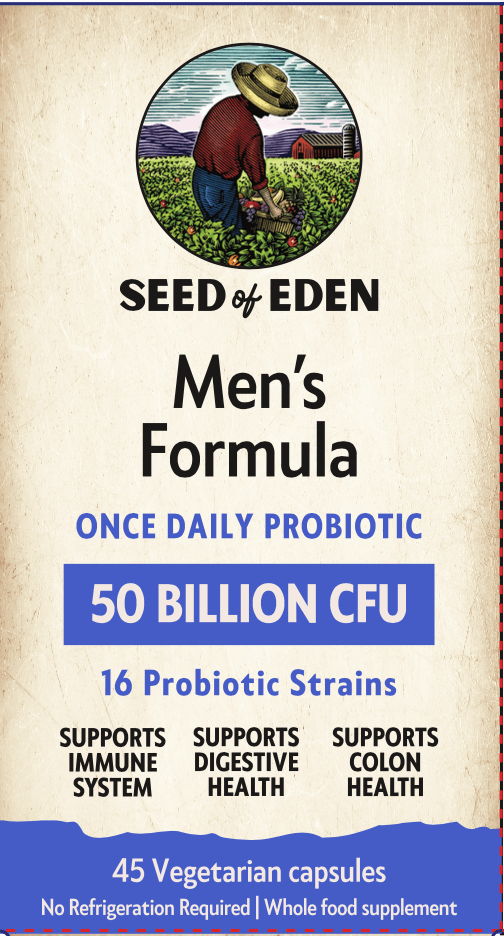 Seed of Eden |Men's Formula complete | Wholefood Probiotics | 45 servings