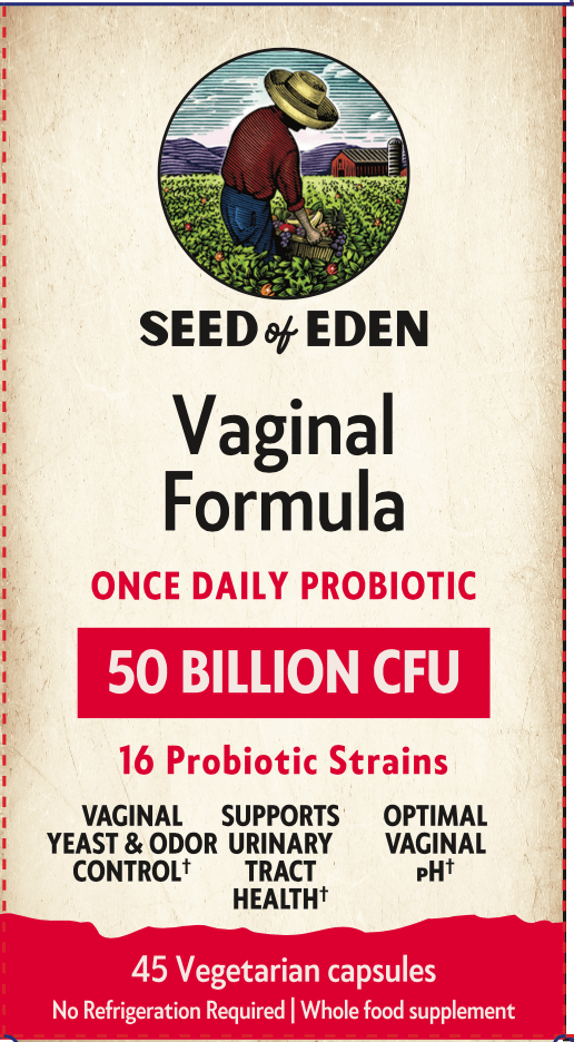 Seed of Eden| Vaginal Formula Probiotics | Wholefood Probiotics for Women | 45 servings